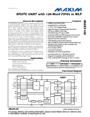MAX3108 Datasheet PDF Maxim Integrated