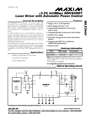 MAX3668E/D Datasheet PDF Maxim Integrated
