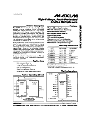 MAX388 Datasheet PDF Maxim Integrated