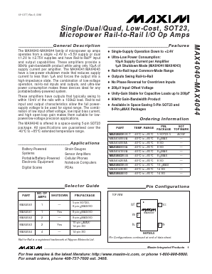 MAX4043ESD Datasheet PDF Maxim Integrated