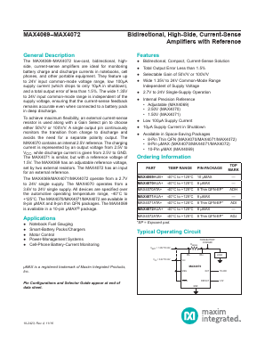MAX4072AUA+ Datasheet PDF Maxim Integrated