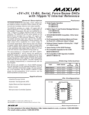 MAX5132 Datasheet PDF Maxim Integrated