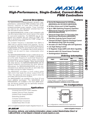 MAX5094BASA Datasheet PDF Maxim Integrated