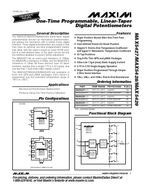MAX5428 Datasheet PDF Maxim Integrated