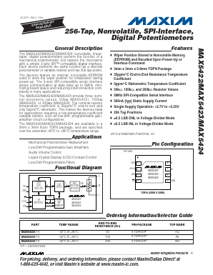 MAX5422 Datasheet PDF Maxim Integrated