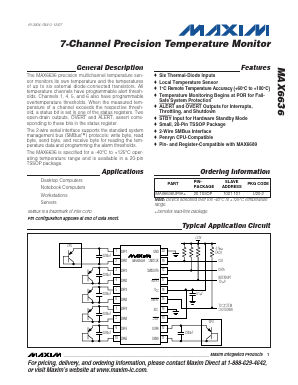 MAX6636UP9A+ Datasheet PDF Maxim Integrated