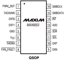MAX6653AEE Datasheet PDF Maxim Integrated