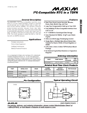 MAX6900ETT-T Datasheet PDF Maxim Integrated