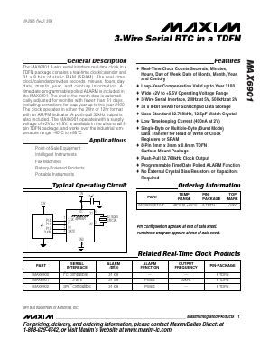 MAX6901 Datasheet PDF Maxim Integrated