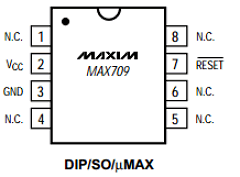 MAX709 Datasheet PDF Maxim Integrated