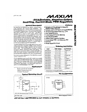 MAX735C Datasheet PDF Maxim Integrated