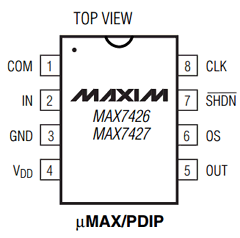 MAX7426EPA Datasheet PDF Maxim Integrated