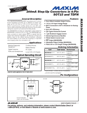 MAX8569A Datasheet PDF Maxim Integrated