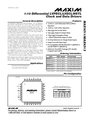 MAX9311ECJ Datasheet PDF Maxim Integrated