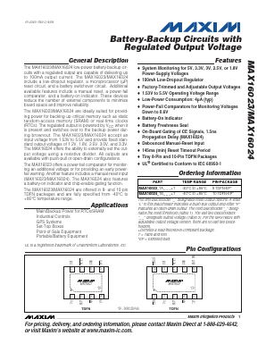 MAX16023PTAS12+T Datasheet PDF Maxim Integrated