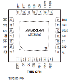 MAX8934G Datasheet PDF Maxim Integrated