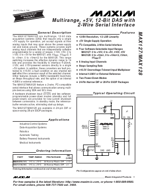 MAX128ACAI Datasheet PDF Maxim Integrated