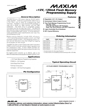 MAX734CSA Datasheet PDF Maxim Integrated