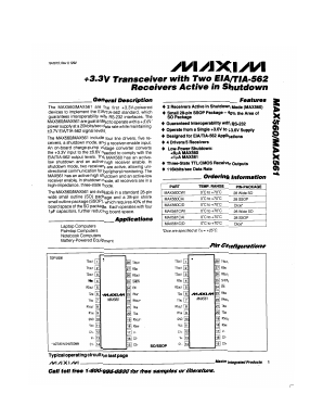 MAX560C/D Datasheet PDF Maxim Integrated