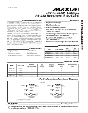 MAX3181 Datasheet PDF Maxim Integrated