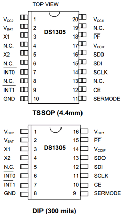 DS1305EN-TR Datasheet PDF Maxim Integrated