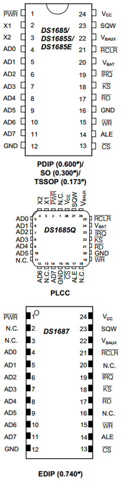 DS1685 Datasheet PDF Maxim Integrated