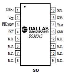 DS3231SN-TR Datasheet PDF Maxim Integrated