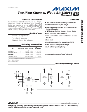 DS4422 Datasheet PDF Maxim Integrated