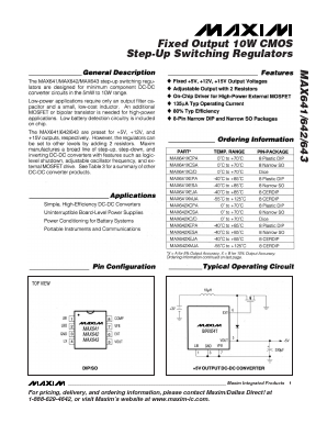 MAX642BEJA Datasheet PDF Maxim Integrated