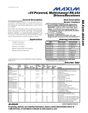 MAX247C-D Datasheet PDF Maxim Integrated