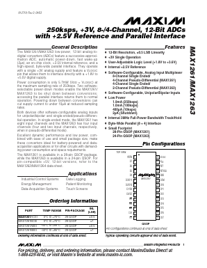 MAX1263BCEG Datasheet PDF Maxim Integrated
