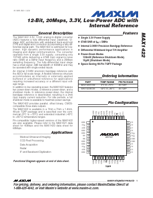 MAX1422ECM Datasheet PDF Maxim Integrated