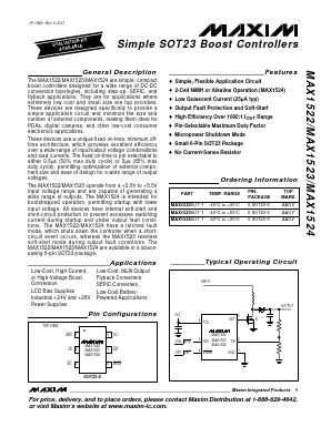 MAX1522EUT-T Datasheet PDF Maxim Integrated