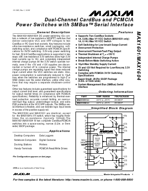 MAX1604EAI Datasheet PDF Maxim Integrated
