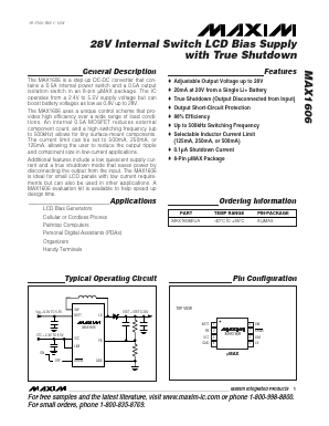 MAX1606 Datasheet PDF Maxim Integrated