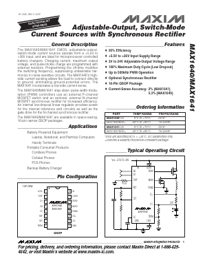 MAX1641D Datasheet PDF Maxim Integrated