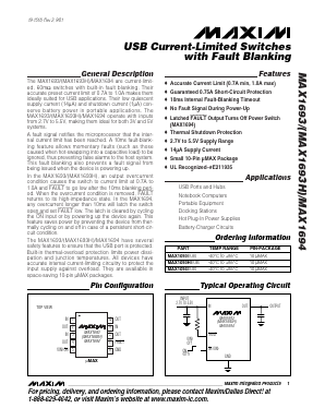MAX1694EUB Datasheet PDF Maxim Integrated