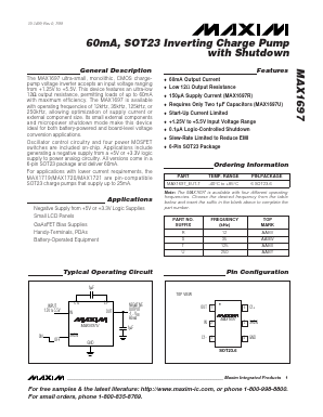 MAX1697TEUT-T Datasheet PDF Maxim Integrated