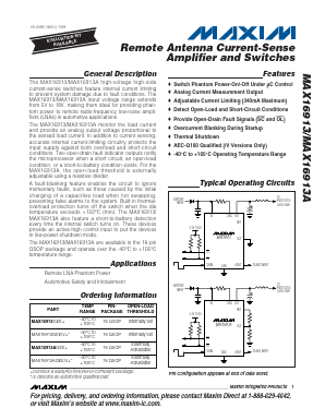 MAX16913GEE Datasheet PDF Maxim Integrated