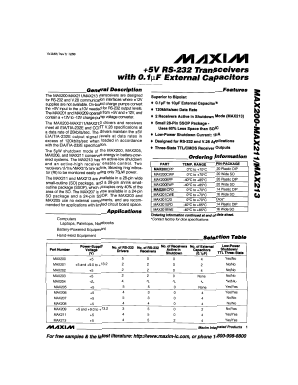 MAX208ENG Datasheet PDF Maxim Integrated