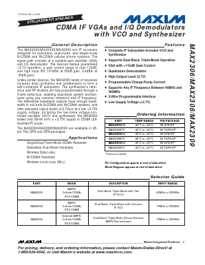 MAX2306ETI Datasheet PDF Maxim Integrated