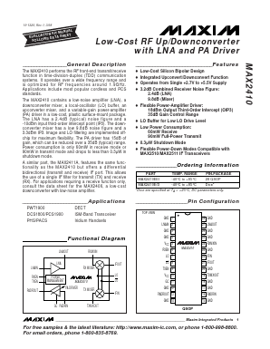 MAX2410D Datasheet PDF Maxim Integrated
