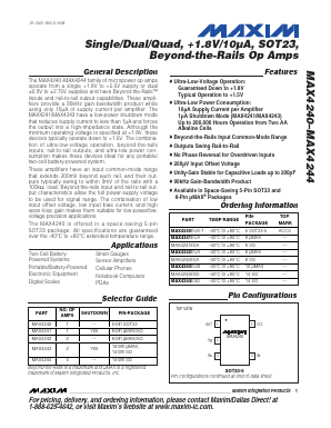 MAX4242 Datasheet PDF Maxim Integrated