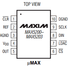 MAX5200ACUB Datasheet PDF Maxim Integrated