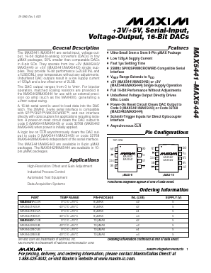 MAX5443BCUA Datasheet PDF Maxim Integrated