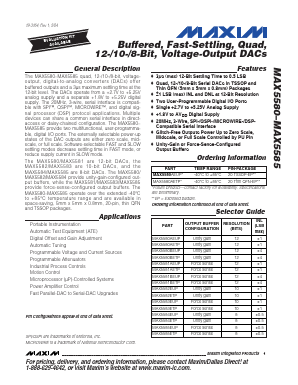 MAX5580BETP Datasheet PDF Maxim Integrated