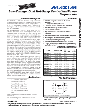 MAX5906 Datasheet PDF Maxim Integrated
