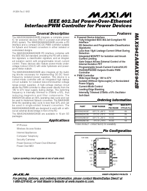 MAX5942AESE Datasheet PDF Maxim Integrated
