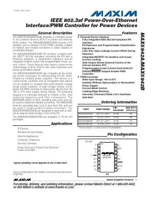 MAX5942BESE Datasheet PDF Maxim Integrated