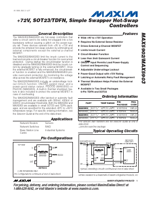 MAX5903LCEUT Datasheet PDF Maxim Integrated